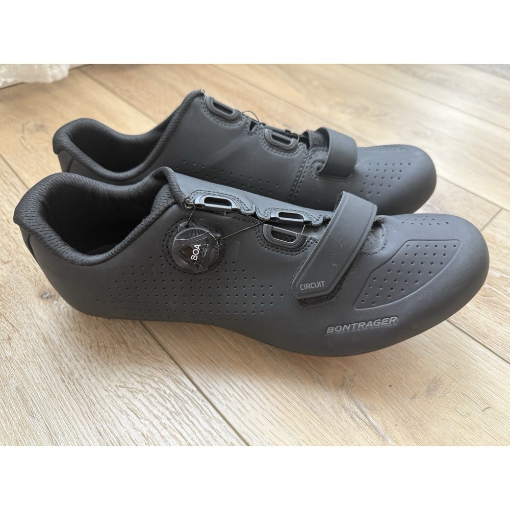 Bontrager CIRCUIT Black Road Cycling Shoes - Men's US 13 EU 46 Excellent Cond.
